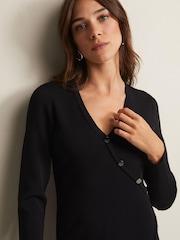 Phase Eight Black Knitted Kellia Midi Dress - Image 6 of 6