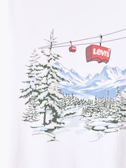 Levi's® Ski Lift White Relaxed Fit 100% Cotton Short Sleeve Graphic T-Shirt - Image 6 of 6