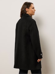 Zwart - Evans Double breasted militaire jas - Afbeelding 2 van 5