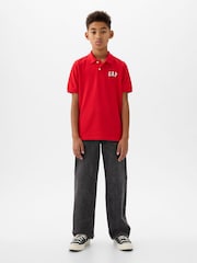 Gap Red Logo Short Sleeve Polo Shirt (4-13yrs) - Image 3 of 3