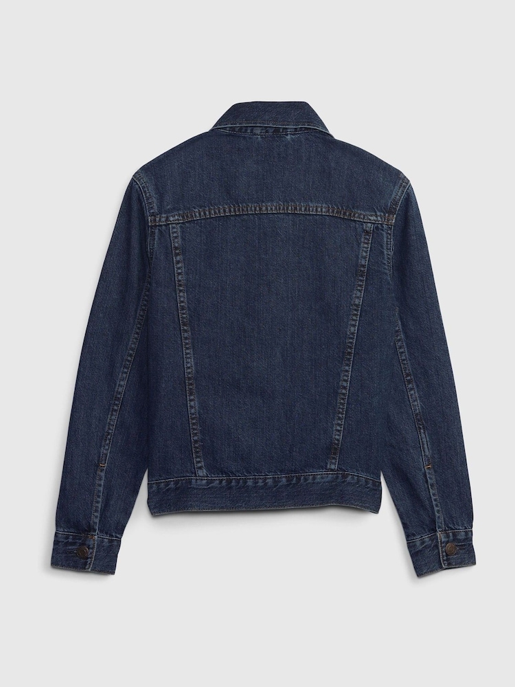 Gap Dark Wash Blue Icon Denim Jacket (4-12yrs) - Image 2 of 3