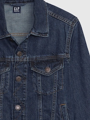 Gap Dark Wash Blue Icon Denim Jacket (4-12yrs) - Image 3 of 3