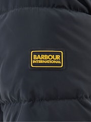 Barbour® International Boston Longline Quilted Black Jacket - Image 7 of 8