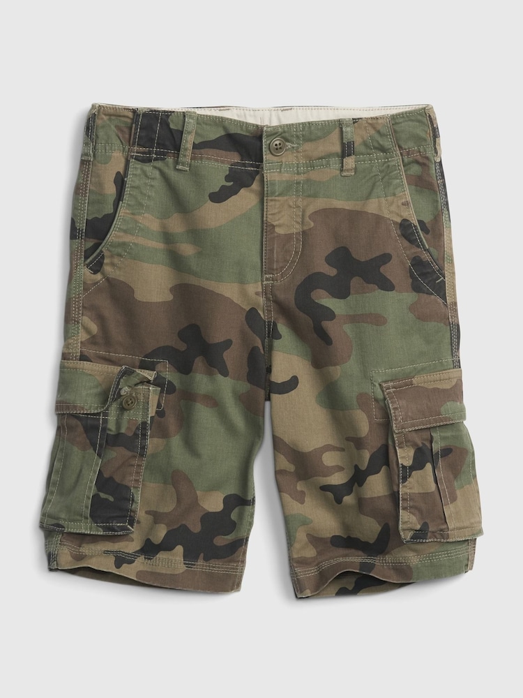 Gap Green Camo Cargo Shorts (5-13yrs) - Image 1 of 2