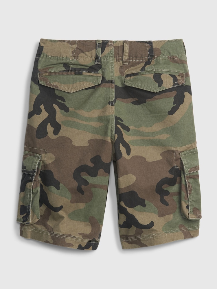 Gap Green Camo Cargo Shorts (5-13yrs) - Image 2 of 2