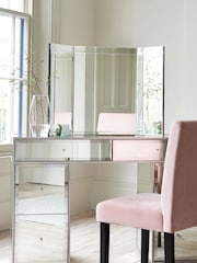 Silver Sloane Bevelled Dressing Table Mirror - Image 1 of 6