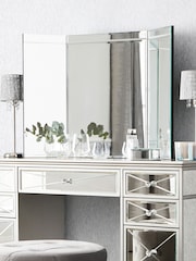 Silver Sloane Bevelled Dressing Table Mirror - Image 2 of 6