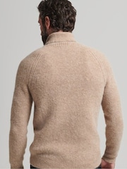 Superdry Natural Alpaca Chunky Roll Neck Jumper - Image 2 of 5