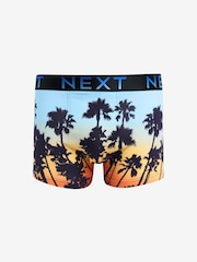 Orange/Green Palm Tree Print Hipsters Boxers 4 Pack - Image 3 of 7