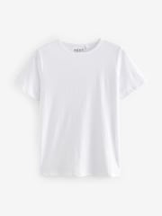 Blanc - T-shirt à manches courtes en coton riche en coton The Everyday - Image 5 de 6