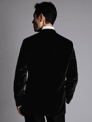 Charles Tyrwhitt Black Slim Fit Italian 100% Cotton Jacket - Image 2 of 7