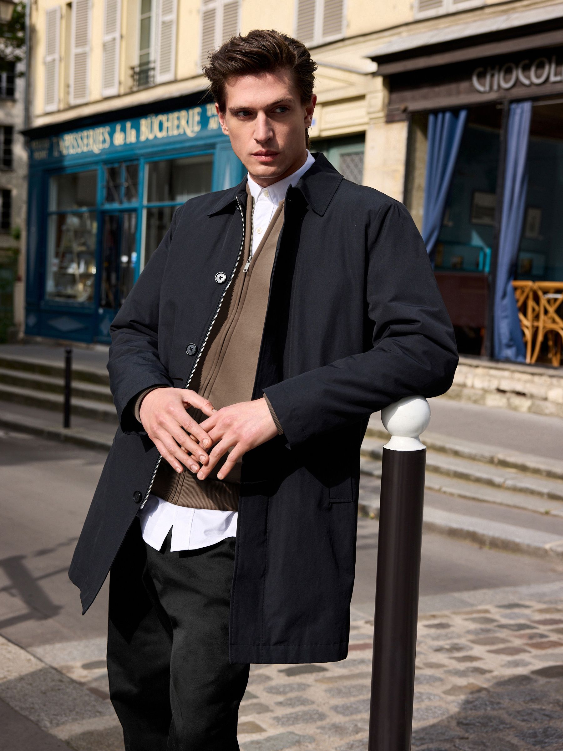 Buy Black Shower Resistant Padded Trench Coat from Next Turkey