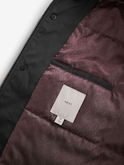 Black Shower Resistant Padded Trench Coat - Image 11 of 11