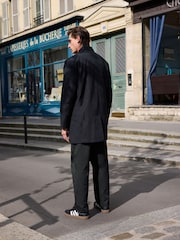 Black Shower Resistant Padded Trench Coat - Image 3 of 11