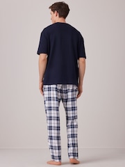 Grey/Green Woven Check Pyjama Bottoms 2 Pack - Image 3 of 11
