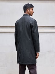Blue Navy Shower Resistant Padded Trench Coat - Image 3 of 12