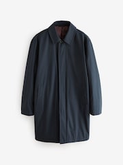 Blue Navy Shower Resistant Padded Trench Coat - Image 8 of 12