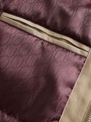 Neutral Brown Shower Resistant Padded Trench Coat - Image 11 of 13