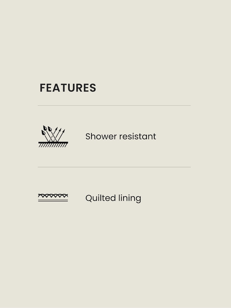 Neutral Brown Shower Resistant Padded Trench Coat - Image 4 of 13
