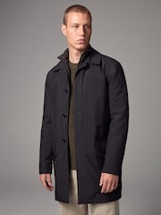 Black Shower Resistant Padded Funnel Neck Coat - Image 1 of 13