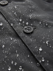 Black Shower Resistant Padded Funnel Neck Coat - Image 5 of 13