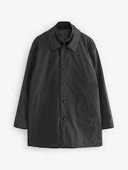 Black Shower Resistant Padded Funnel Neck Coat - Image 8 of 13