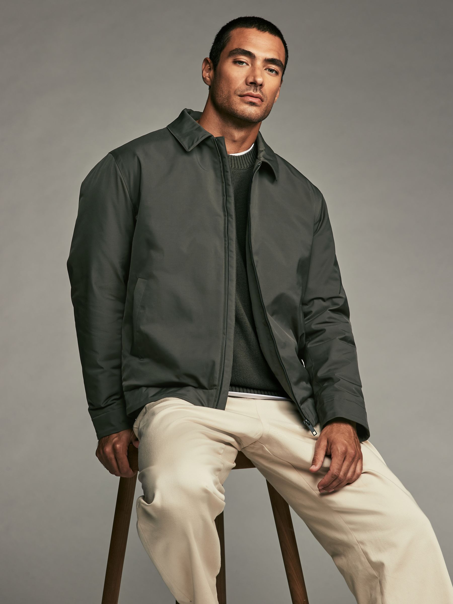 Padded harrington jacket hot sale