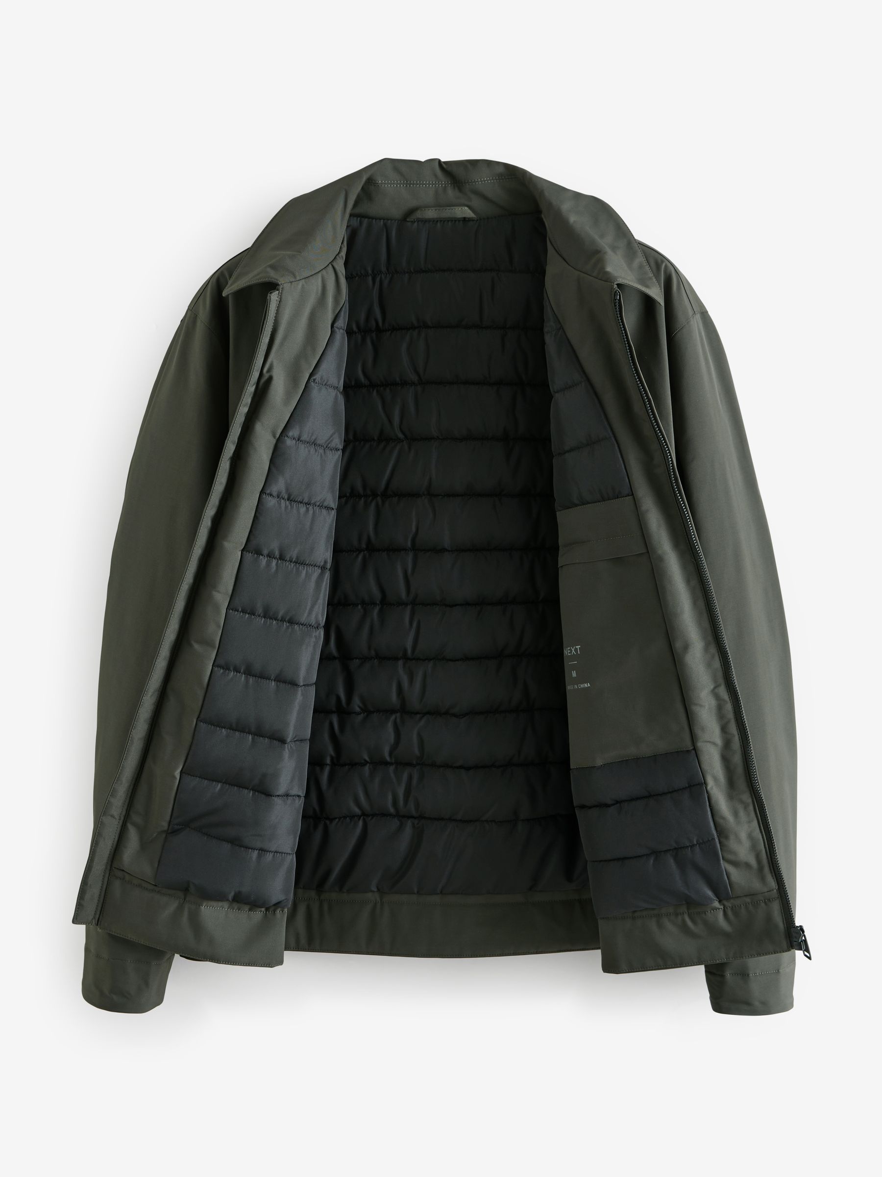 Khaki Green Showerproof Utility Pocket Parka Jacket main image 0