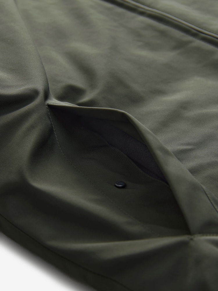Khaki Green Shower Resistant Padded Harrington Jacket - Image 13 of 13