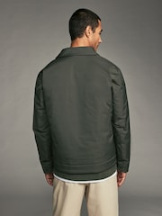 Khaki Green Shower Resistant Padded Harrington Jacket - Image 3 of 13