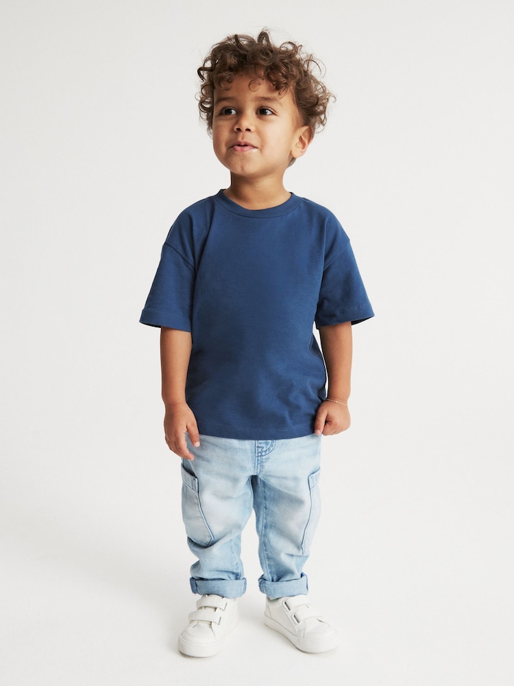Light Blue Denim Utility Jeans (3mths-7yrs) - Image 2 of 7