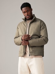 Stone Shower Resistant Padded Funnel Neck Coat - Image 1 of 13