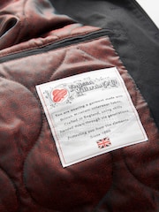 Black British Millerain Signature Shower Resistant Longer Length Trench Coat - Image 13 of 13