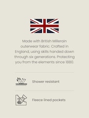 Black British Millerain Signature Shower Resistant Longer Length Trench Coat - Image 4 of 13