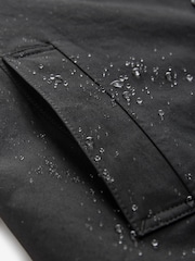 Black British Millerain Signature Shower Resistant Longer Length Trench Coat - Image 5 of 13