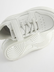 All White Elastic Lace Trainers - Image 4 of 5