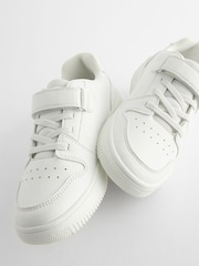 All White Elastic Lace Trainers - Image 5 of 5