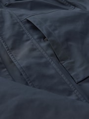 Navy Blue Shower Resistant Padded 4 Pocket Parka Coat - Image 12 of 15
