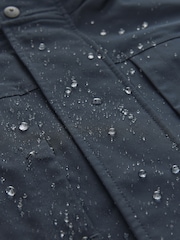 Navy Blue Shower Resistant Padded 4 Pocket Parka Coat - Image 5 of 15