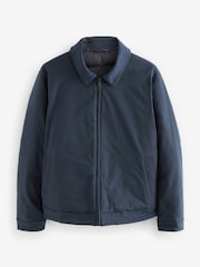 Navy Blue Shower Resistant Padded Harrington Jacket - Image 10 of 14