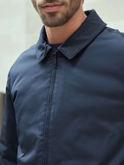 Navy Blue Shower Resistant Padded Harrington Jacket - Image 7 of 14