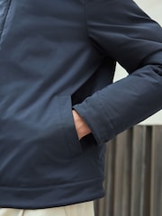Navy Blue Shower Resistant Padded Harrington Jacket - Image 8 of 14