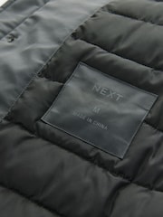 Charcoal Grey Shower Resistant Padded 4 Pocket Parka Coat - Image 12 of 18