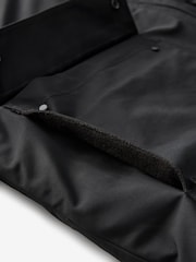 Black Shower Resistant Padded Funnel Neck Coat - Image 13 of 14