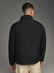 Black Shower Resistant Padded Funnel Neck Coat - Image 3 of 14