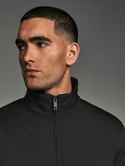 Black Shower Resistant Padded Funnel Neck Coat - Image 6 of 14