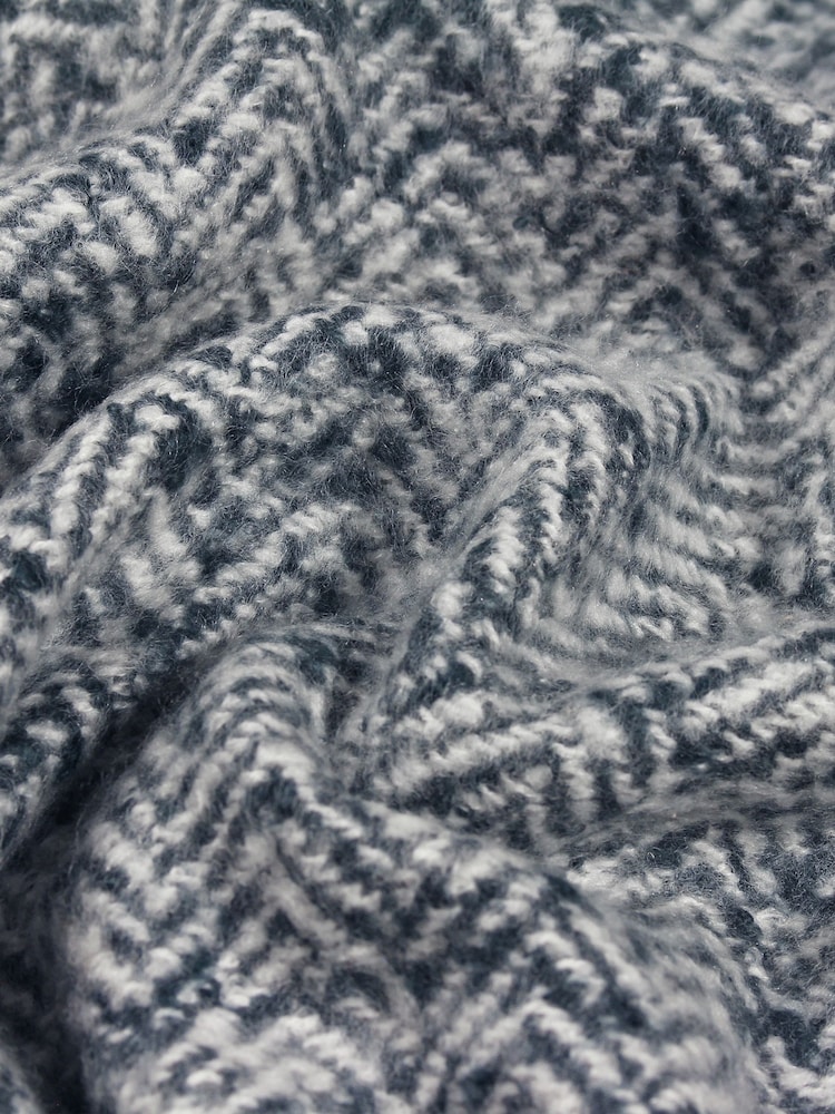 Furn плетеное покрывало с узором "в елочку" - Изображение 5 5