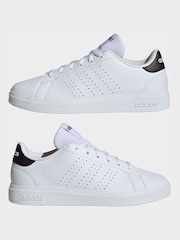adidas White Advantage Base Shoes - Image 5 of 9