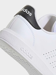 adidas White Advantage Base Shoes - Image 6 of 9