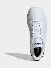 adidas White Advantage Base Shoes - Image 8 of 9